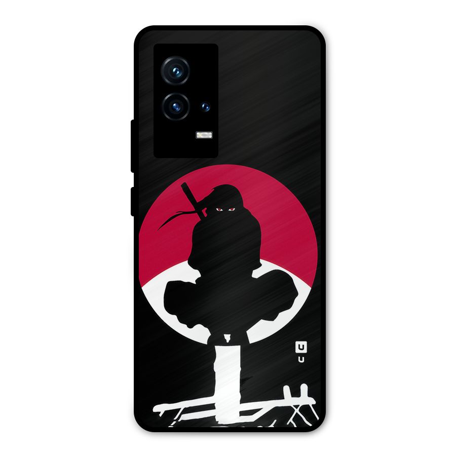 Uchiha Itachi Minimalist Metal Back Case for iQOO 9 5G