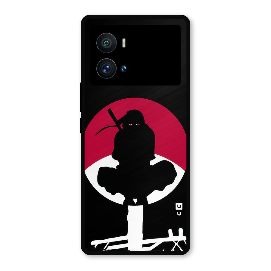 Uchiha Itachi Minimalist Metal Back Case for iQOO 9 Pro