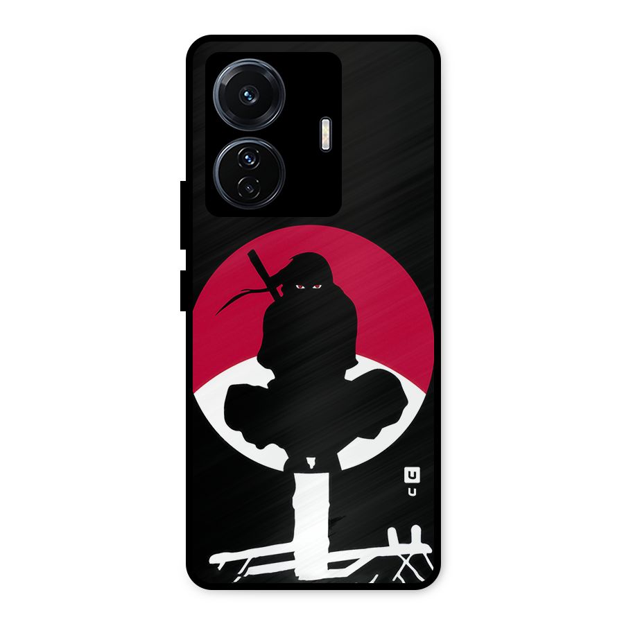 Uchiha Itachi Minimalist Metal Back Case for iQOO Z6