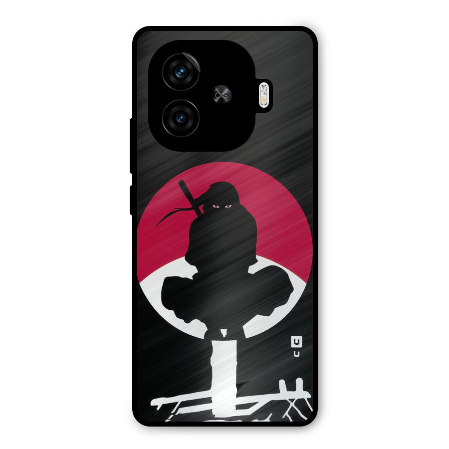 Uchiha Itachi Minimalist Metal Back Case for iQOO Z9 Turbo