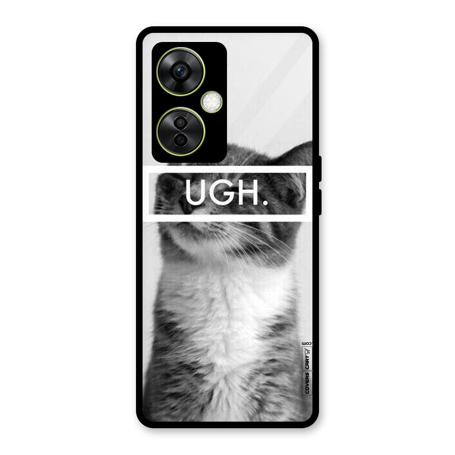 Ugh Kitty Glass Back Case for OnePlus Nord CE 3 Lite