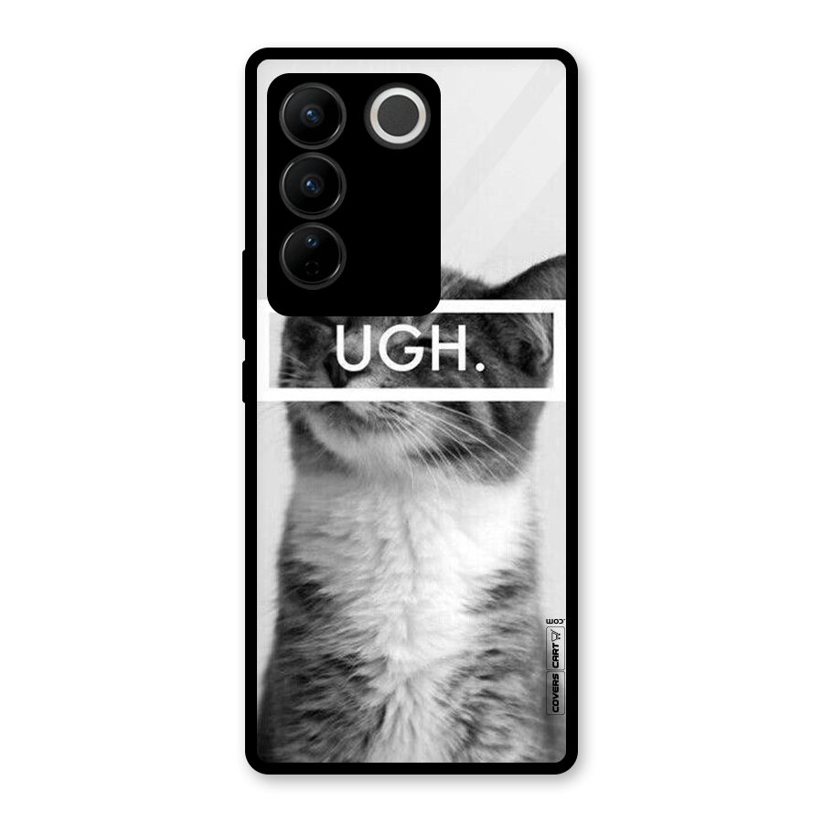 Ugh Kitty Glass Back Case for Vivo V27