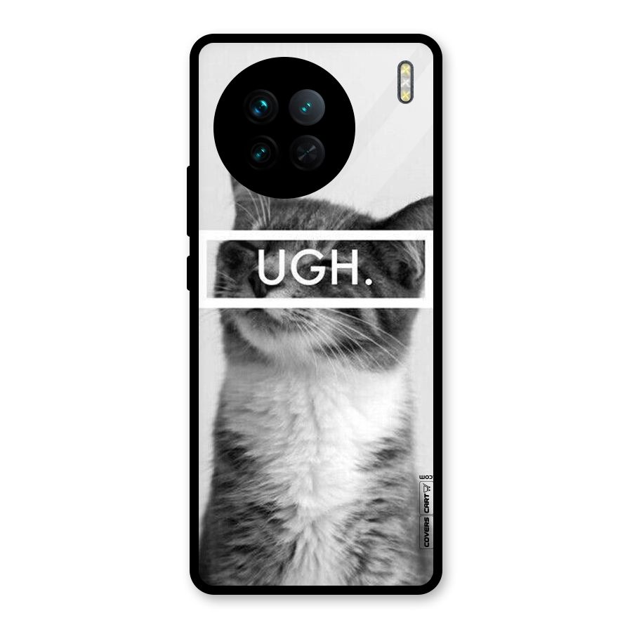 Ugh Kitty Glass Back Case for Vivo X90