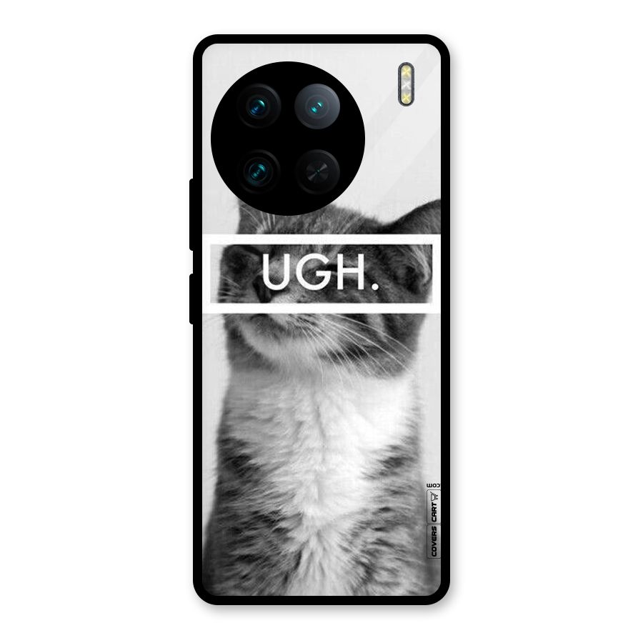 Ugh Kitty Glass Back Case for Vivo X90 Pro