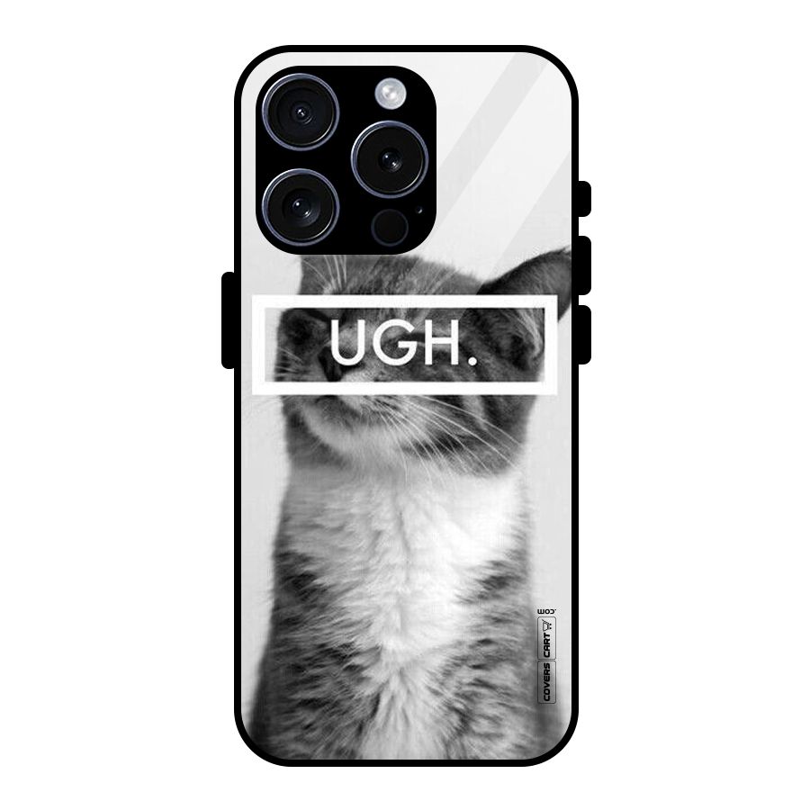 Ugh Kitty Glass Back Case for iPhone 15 Pro