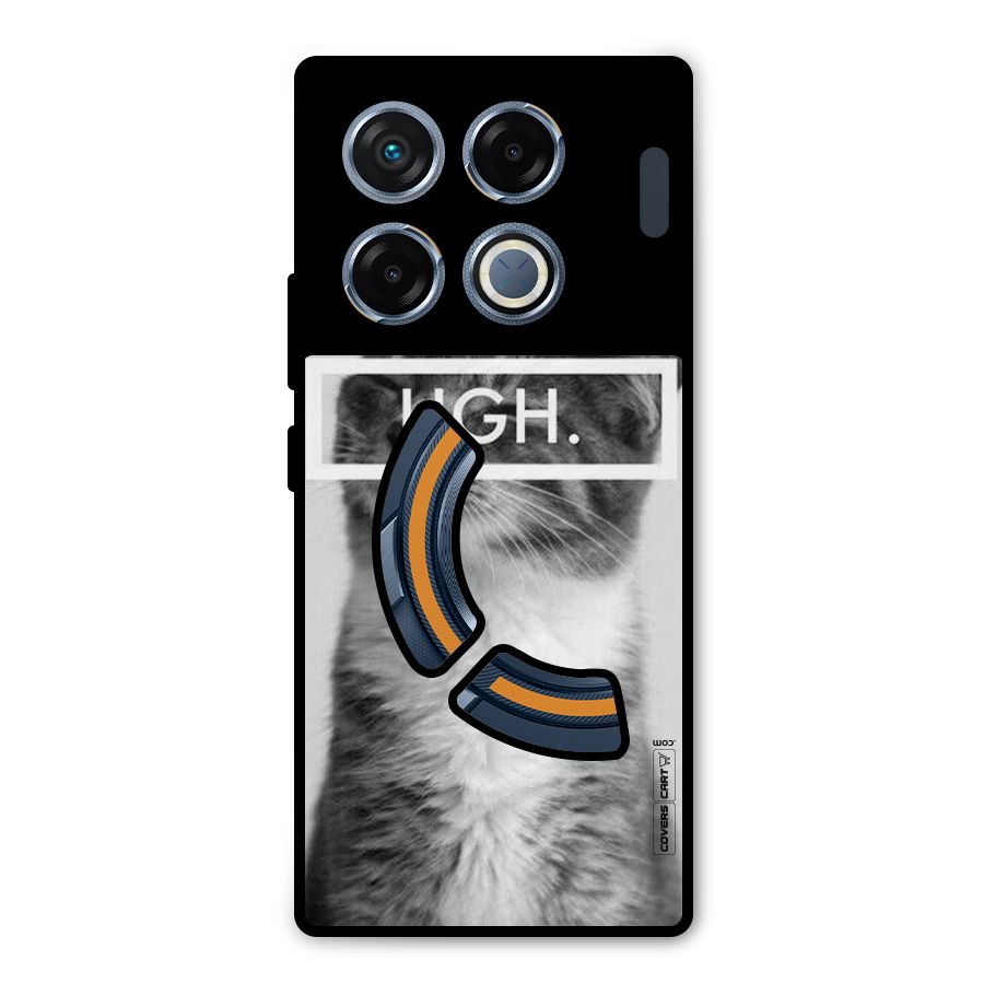 Ugh Kitty Metal Back Case for Infinix GT 20 Pro
