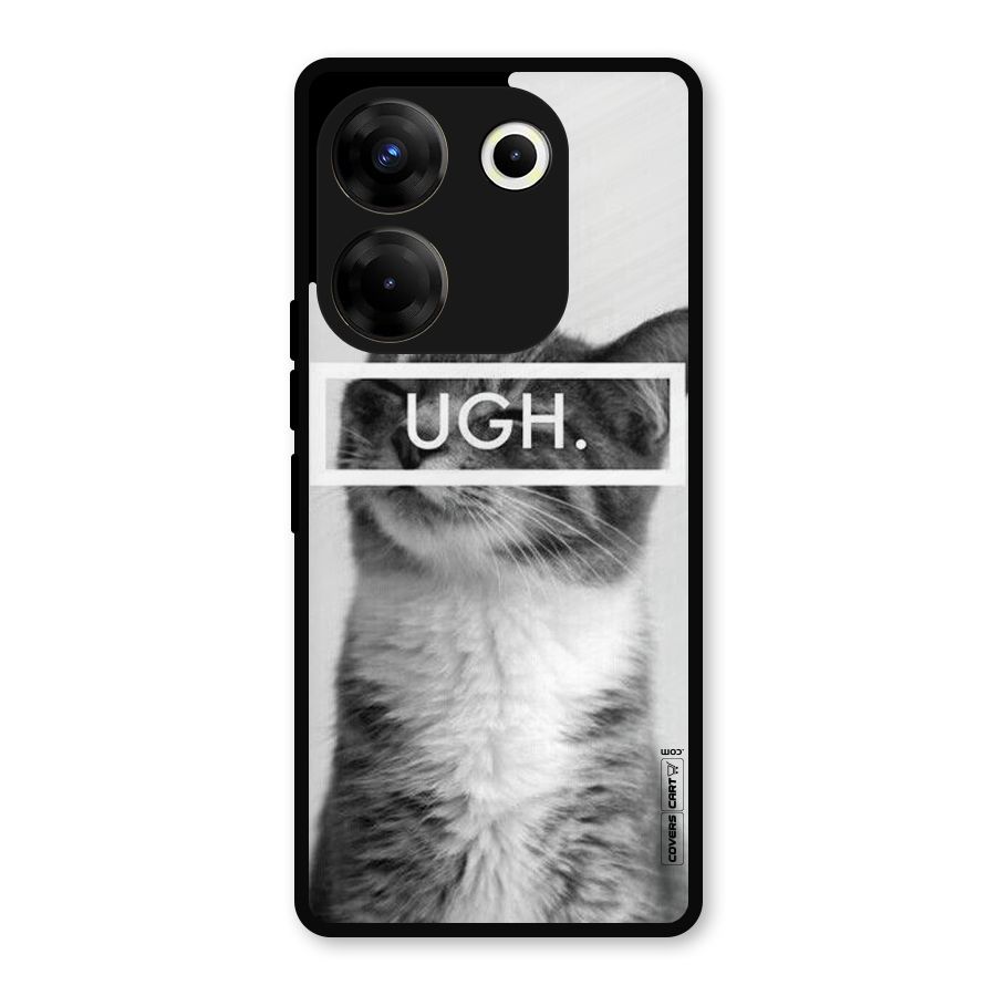 Ugh Kitty Metal Back Case for Tecno Camon 20 Pro