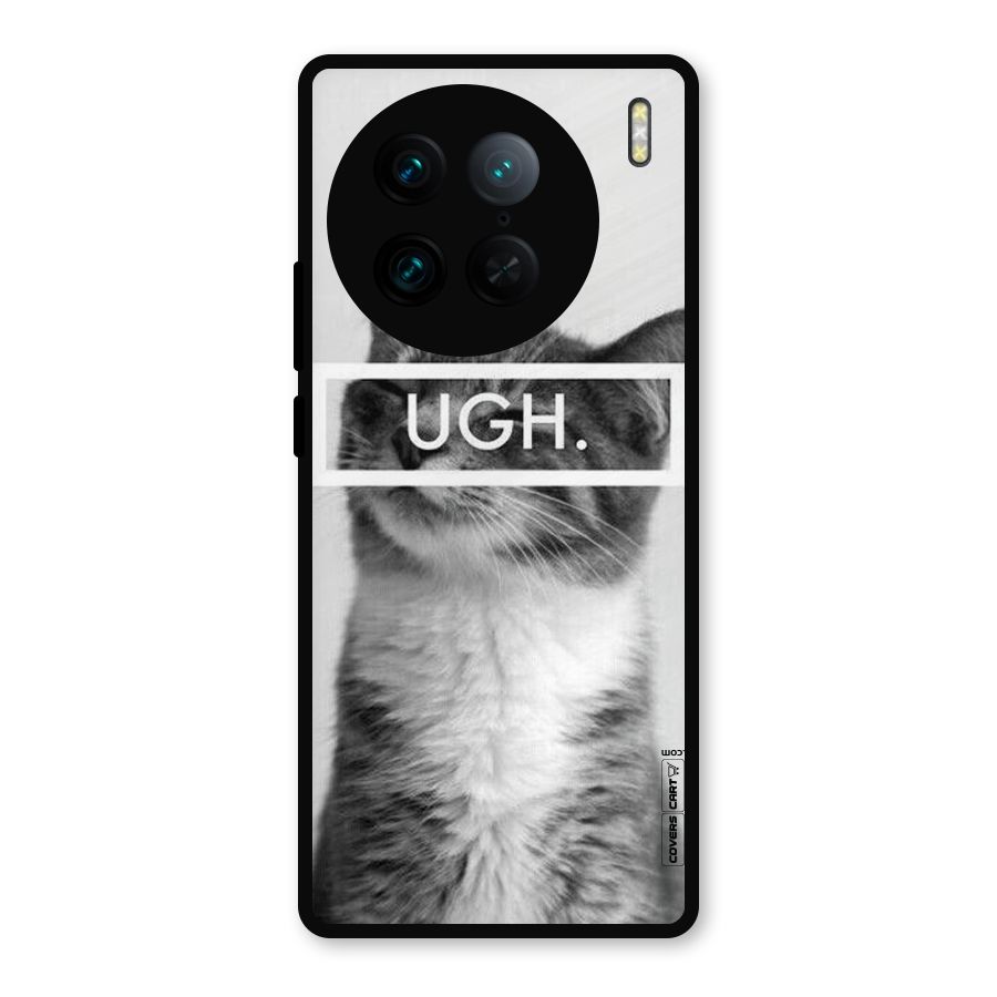 Ugh Kitty Metal Back Case for Vivo X90 Pro