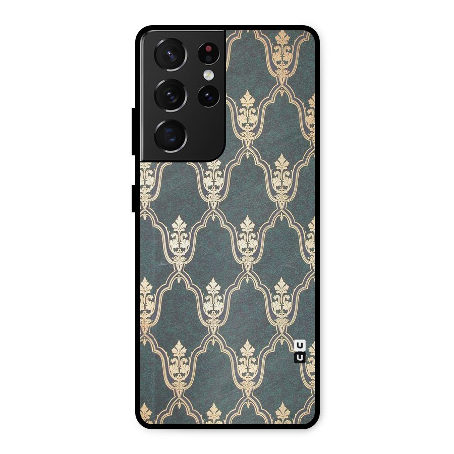 Ultra Beauty Pattern Metal Back Case for Galaxy S21 Ultra 5G