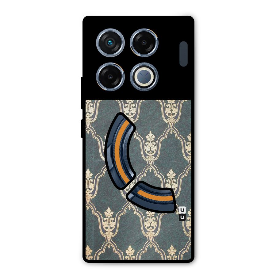 Ultra Beauty Pattern Metal Back Case for Infinix GT 20 Pro