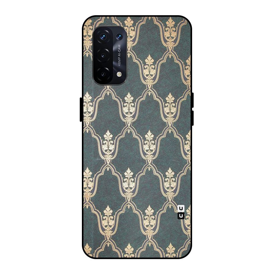 Ultra Beauty Pattern Metal Back Case for Oppo A74 5G