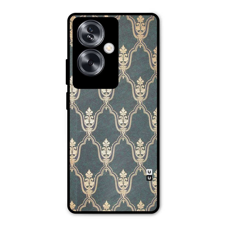 Ultra Beauty Pattern Metal Back Case for Oppo A79 5G