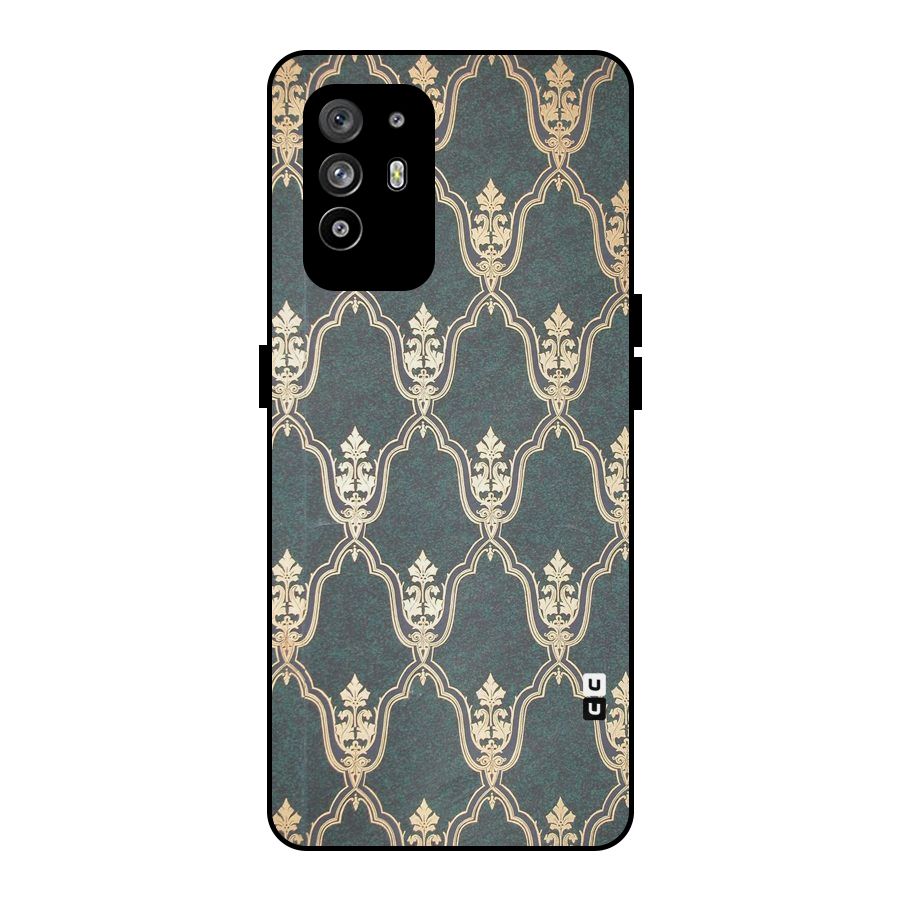 Ultra Beauty Pattern Metal Back Case for Oppo F19 Pro Plus 5G