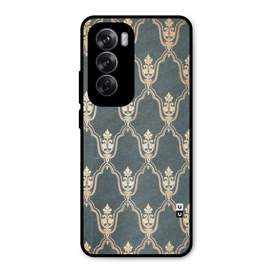 Ultra Beauty Pattern Metal Back Case for Oppo Reno12 Pro