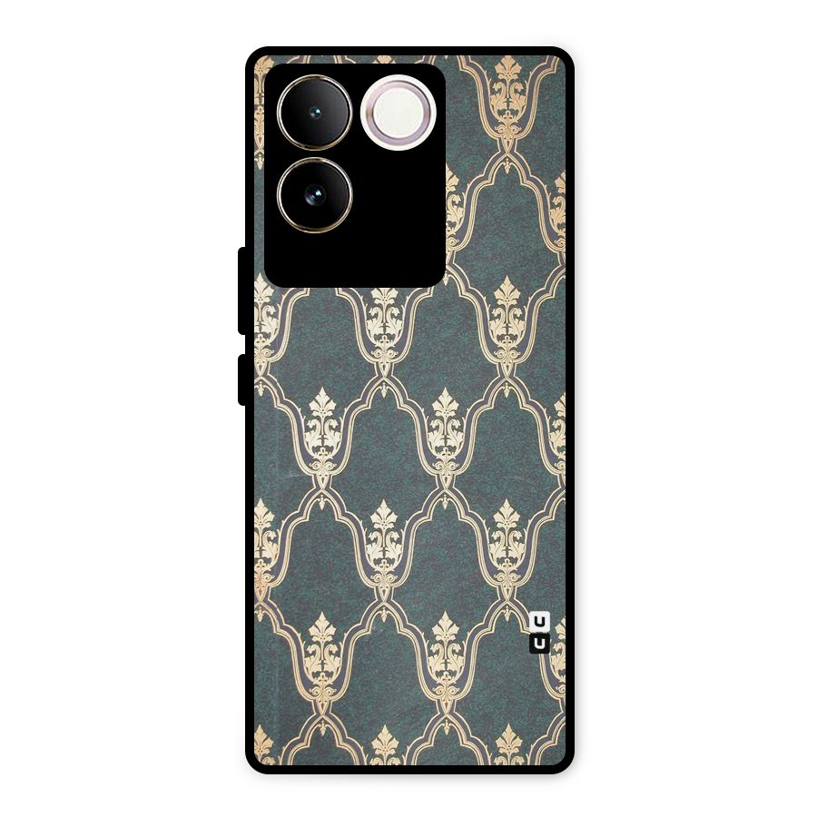 Ultra Beauty Pattern Metal Back Case for Vivo T2 Pro