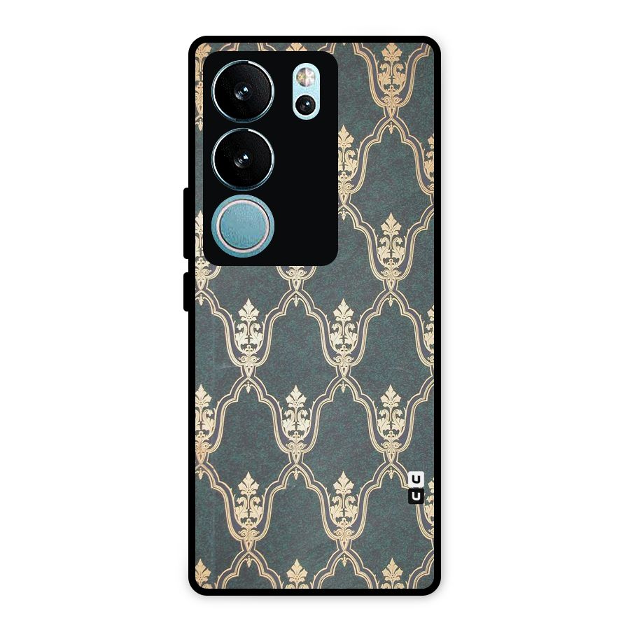 Ultra Beauty Pattern Metal Back Case for Vivo V29 Pro