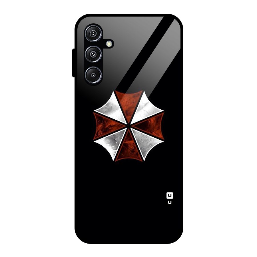 Umbrella Design Glass Back Case for Galaxy M34 5G