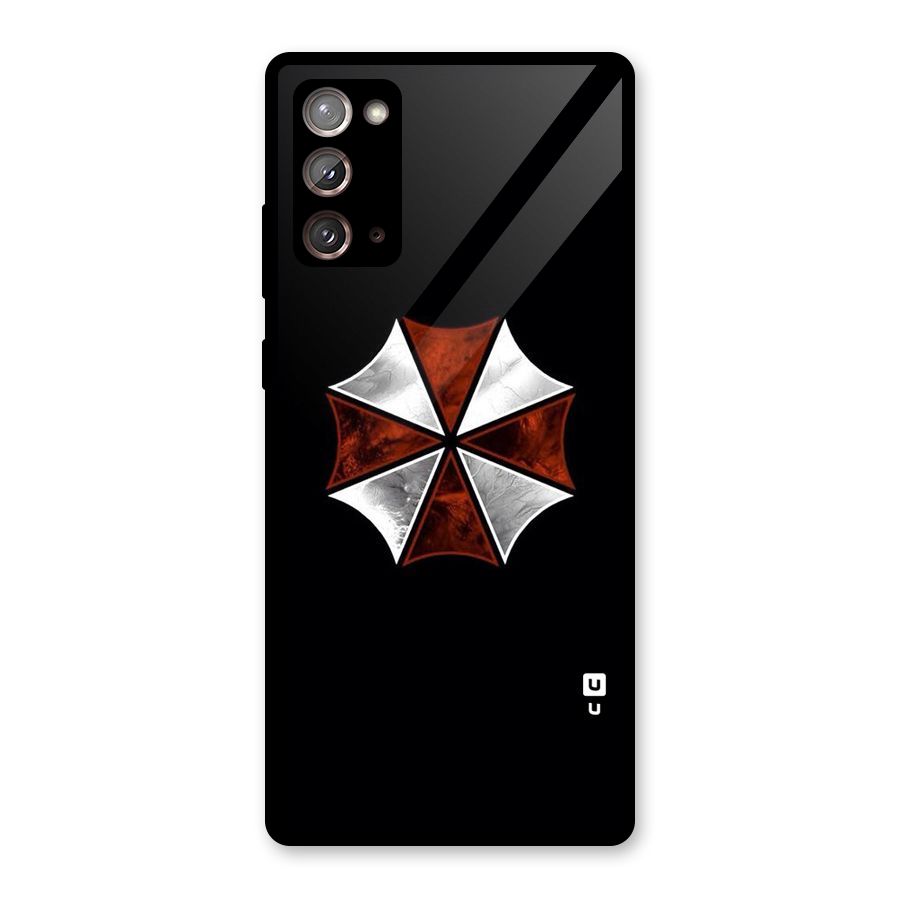 Umbrella Design Glass Back Case for Galaxy Note 20