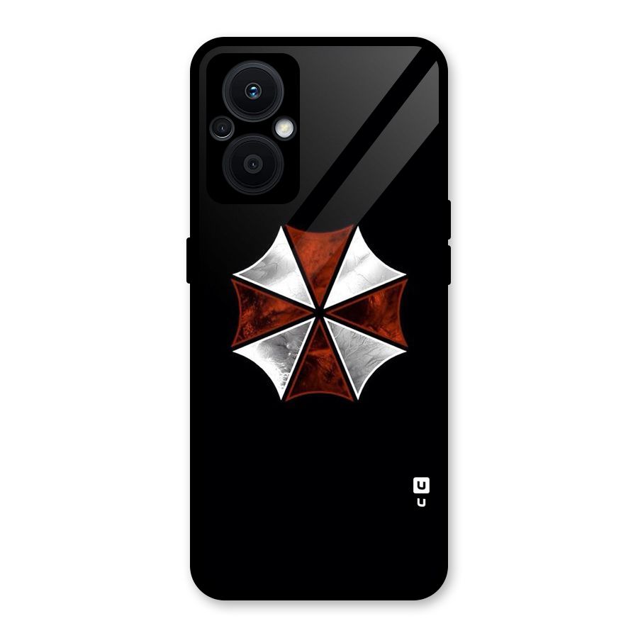 Umbrella Design Glass Back Case for Oppo F21s Pro 5G