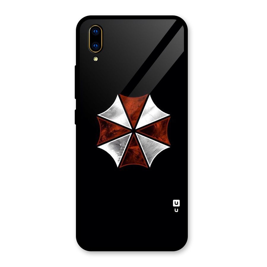 Umbrella Design Glass Back Case for Vivo V11 Pro