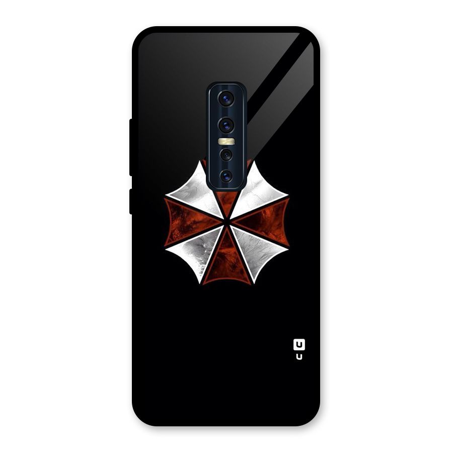 Umbrella Design Glass Back Case for Vivo V17 Pro
