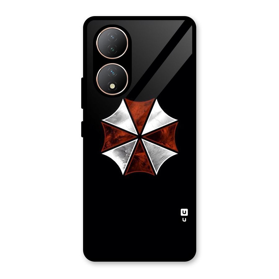 Umbrella Design Glass Back Case for Vivo Y100A