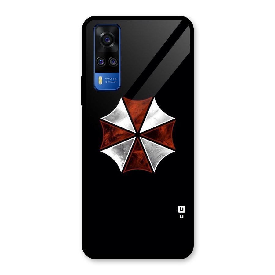 Umbrella Design Glass Back Case for Vivo Y31