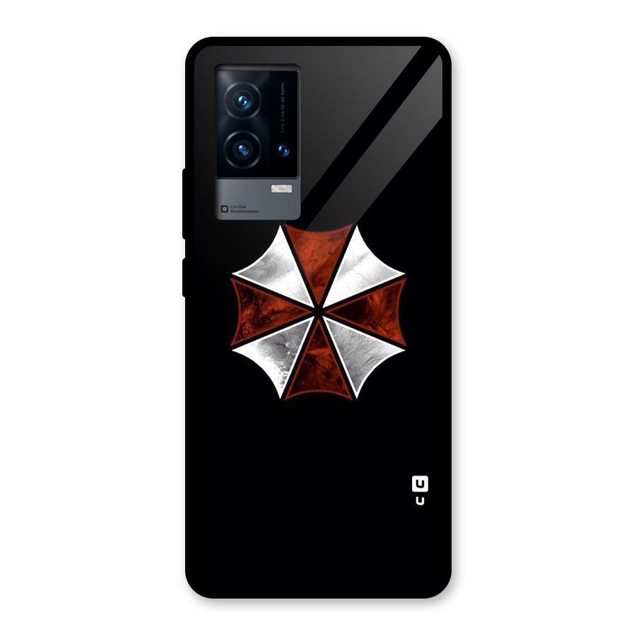 Umbrella Design Glass Back Case for iQOO 9 5G