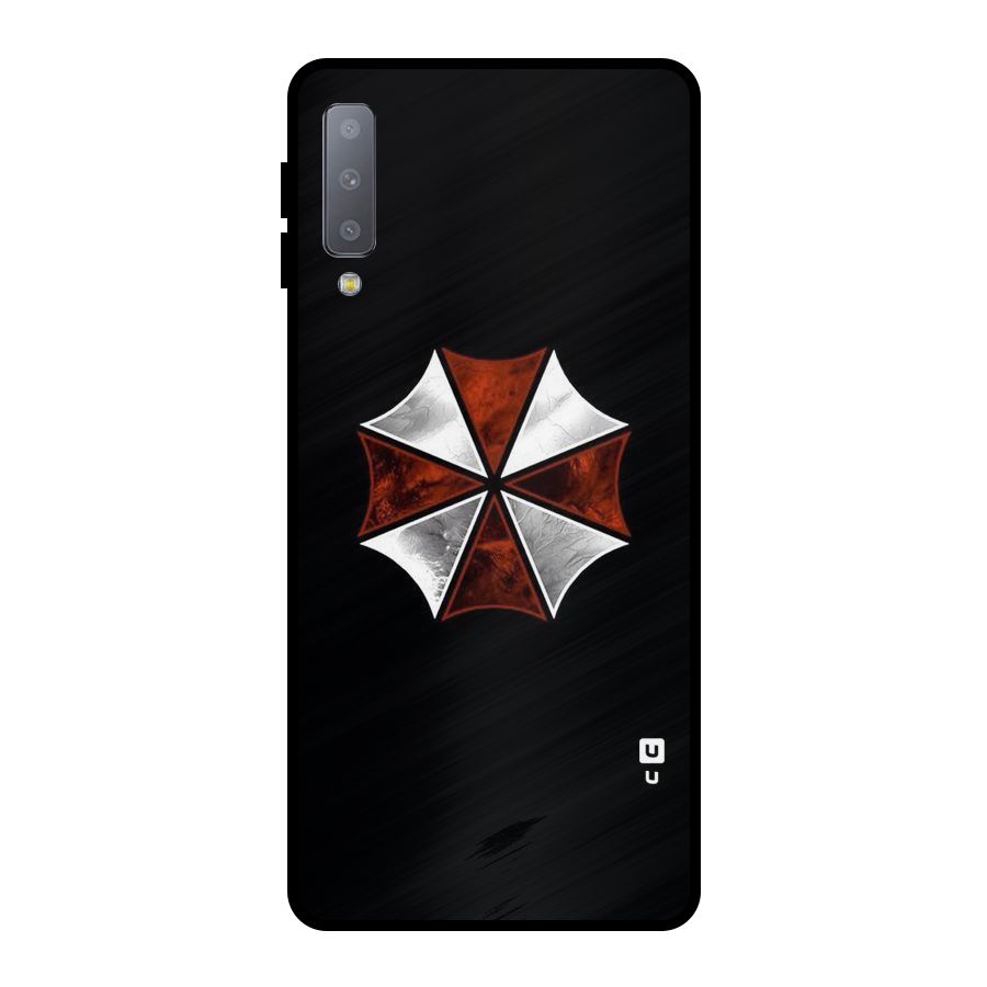Umbrella Design Metal Back Case for Galaxy A7 (2018)