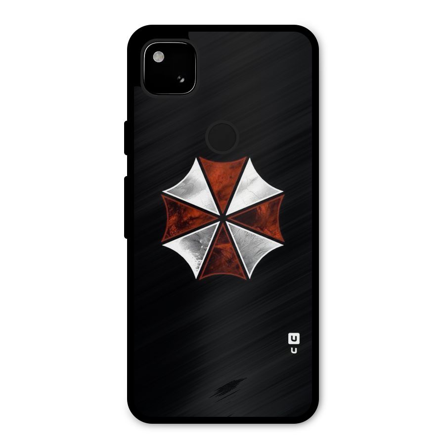 Umbrella Design Metal Back Case for Google Pixel 4a