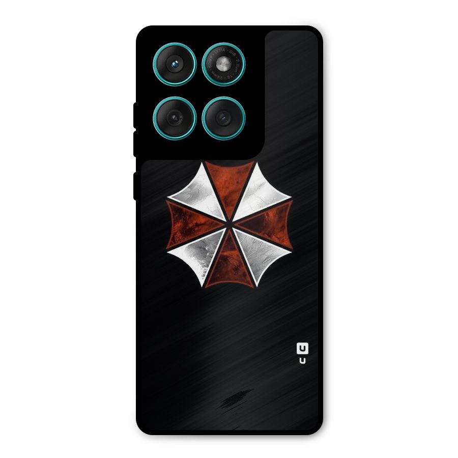 Umbrella Design Metal Back Case for Motorola Edge 60 Fusion