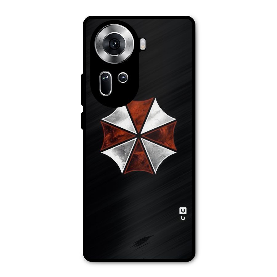 Umbrella Design Metal Back Case for Oppo Reno11 5G