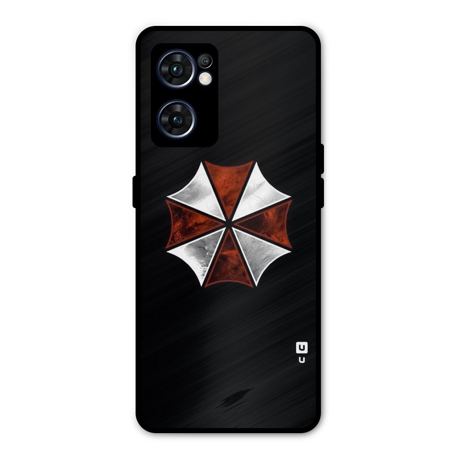 Umbrella Design Metal Back Case for Oppo Reno7 5G