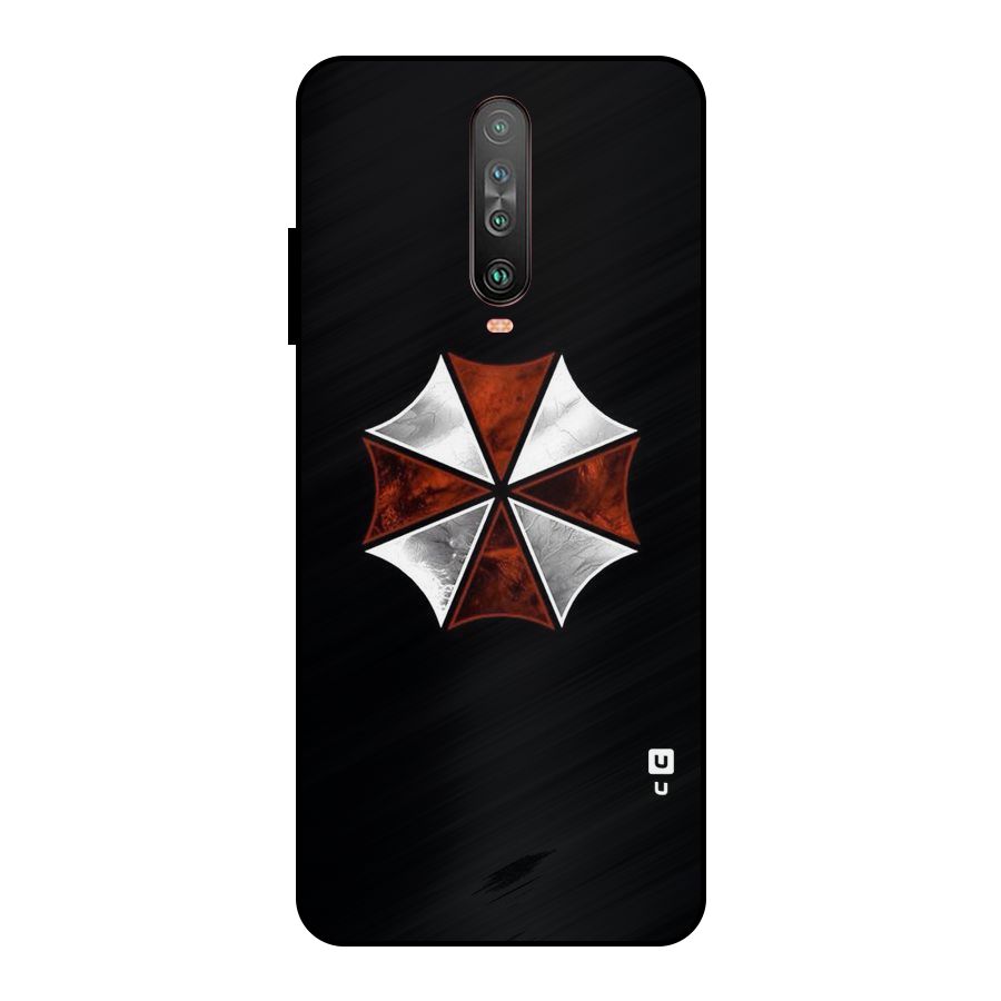 Umbrella Design Metal Back Case for Poco X2