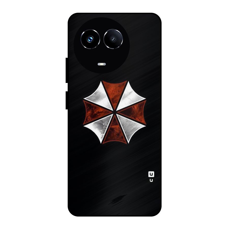 Umbrella Design Metal Back Case for Realme 11 5G