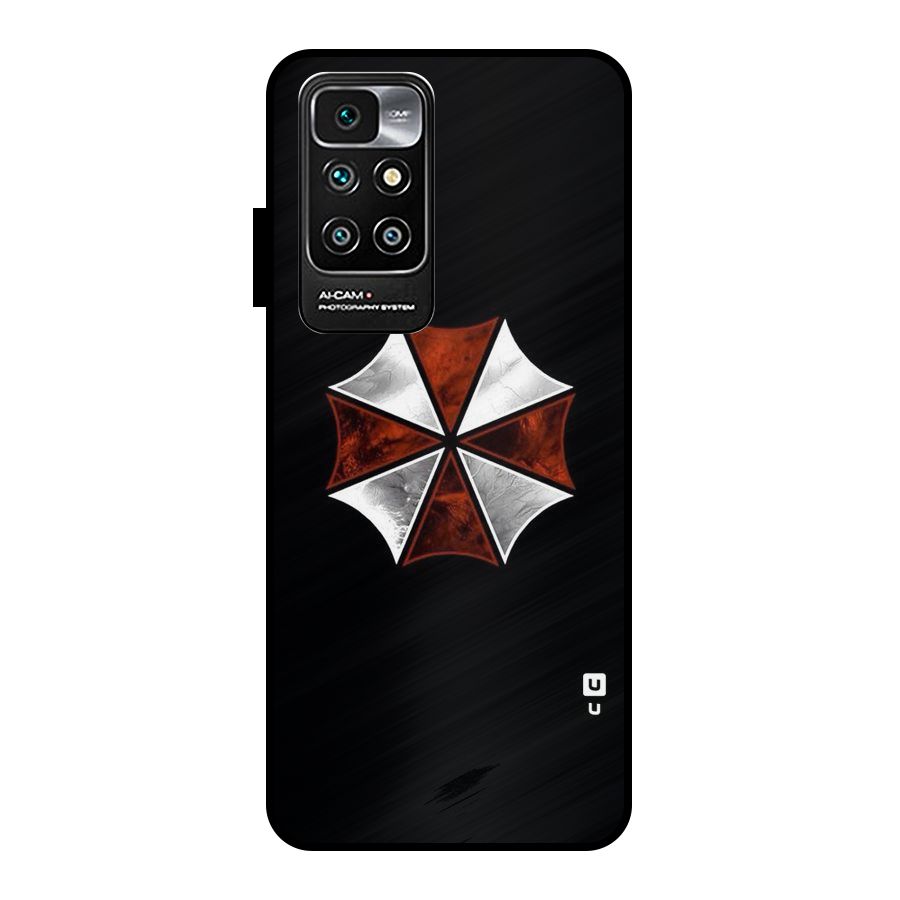 Umbrella Design Metal Back Case for Redmi 10 Prime