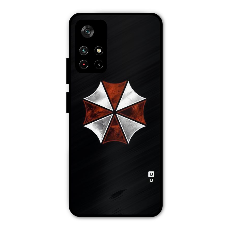 Umbrella Design Metal Back Case for Redmi Note 11T 5G