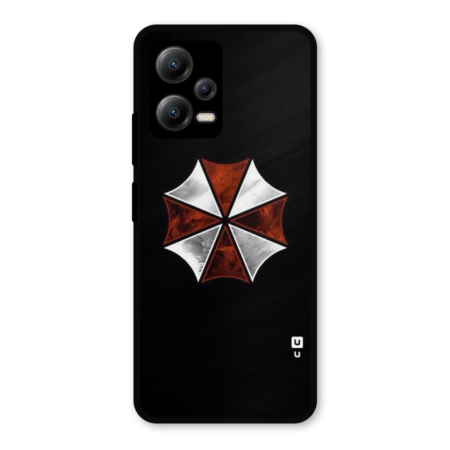 Umbrella Design Metal Back Case for Redmi Note 12 5G
