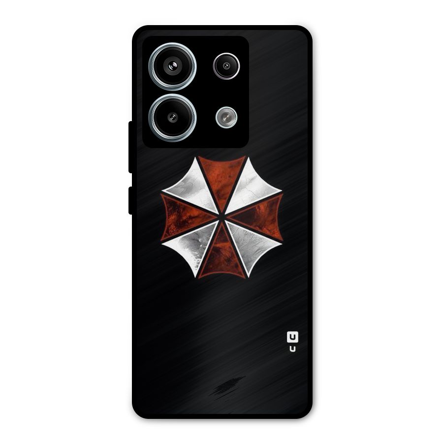 Umbrella Design Metal Back Case for Redmi Note 13 Pro 5G
