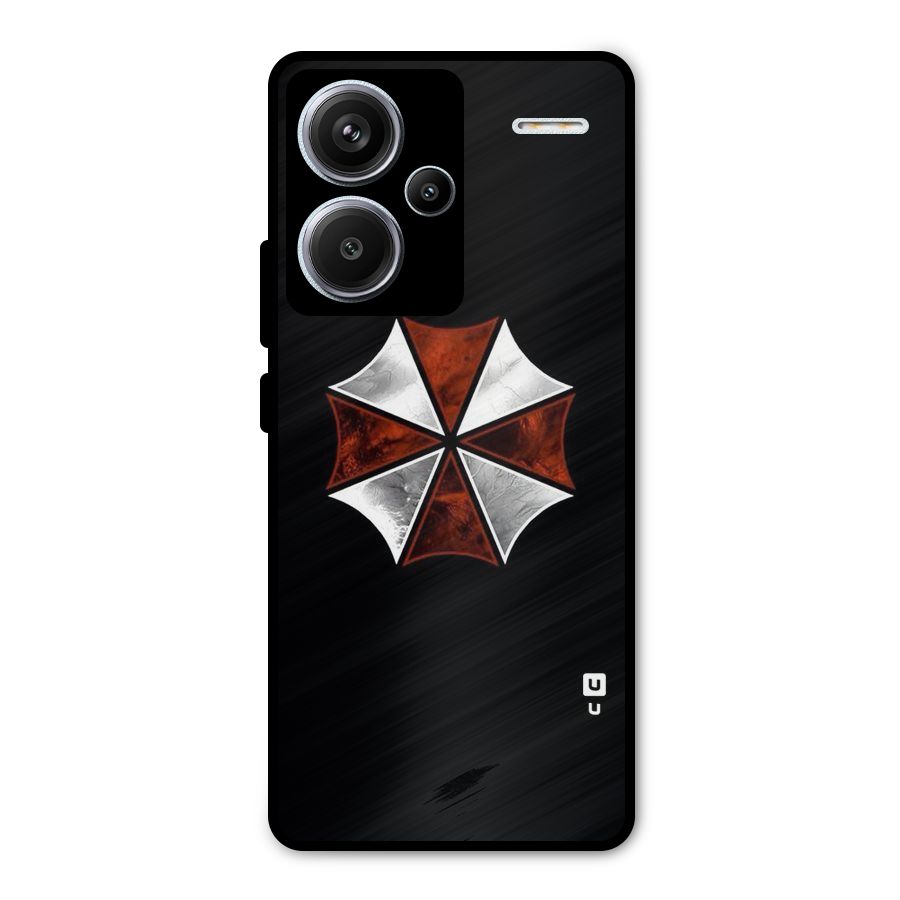 Umbrella Design Metal Back Case for Redmi Note 13 Pro Plus