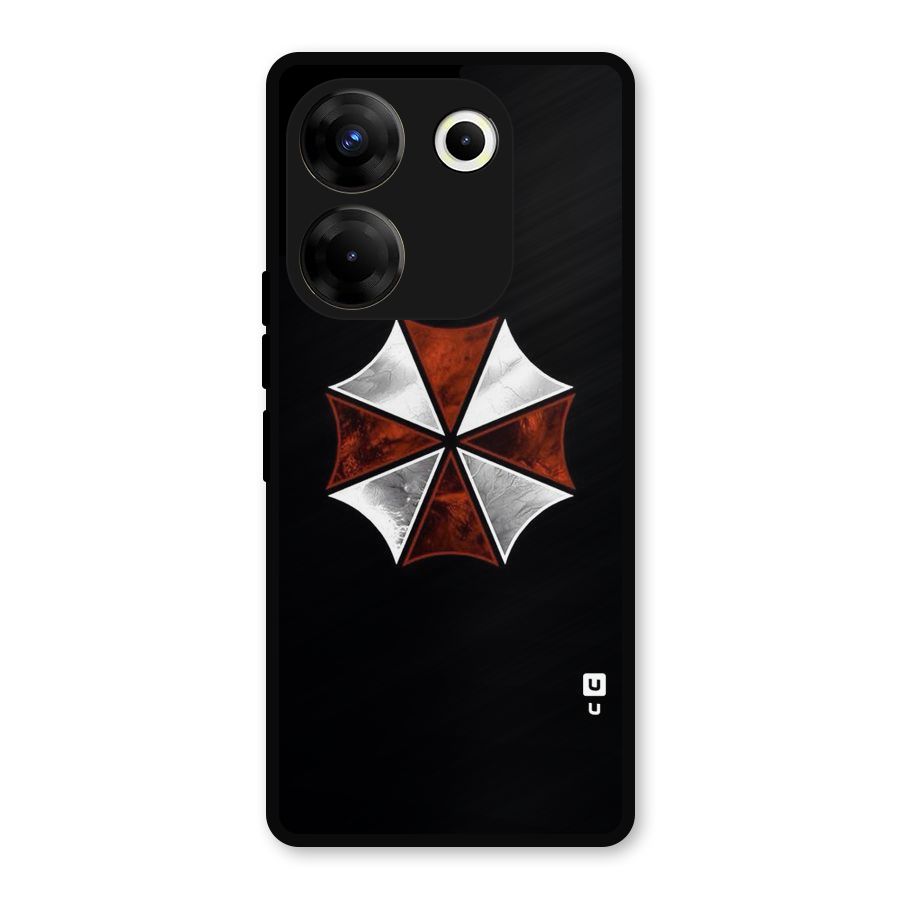 Umbrella Design Metal Back Case for Tecno Camon 20 Pro