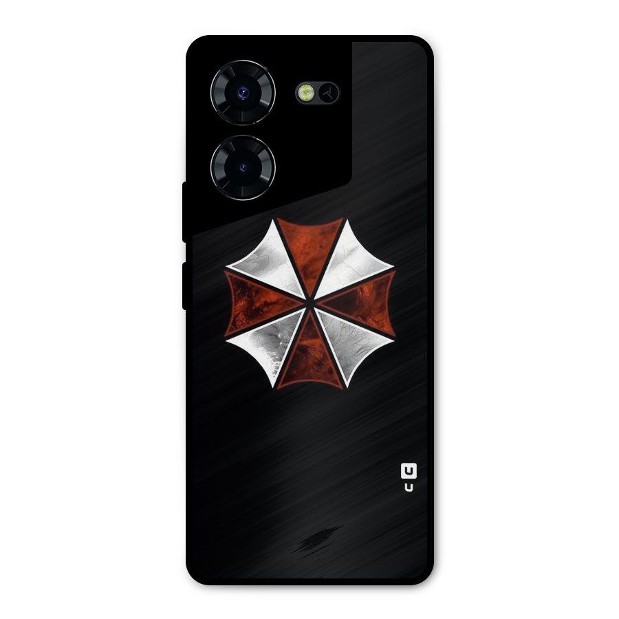 Umbrella Design Metal Back Case for Tecno Pova 5 Pro 5G