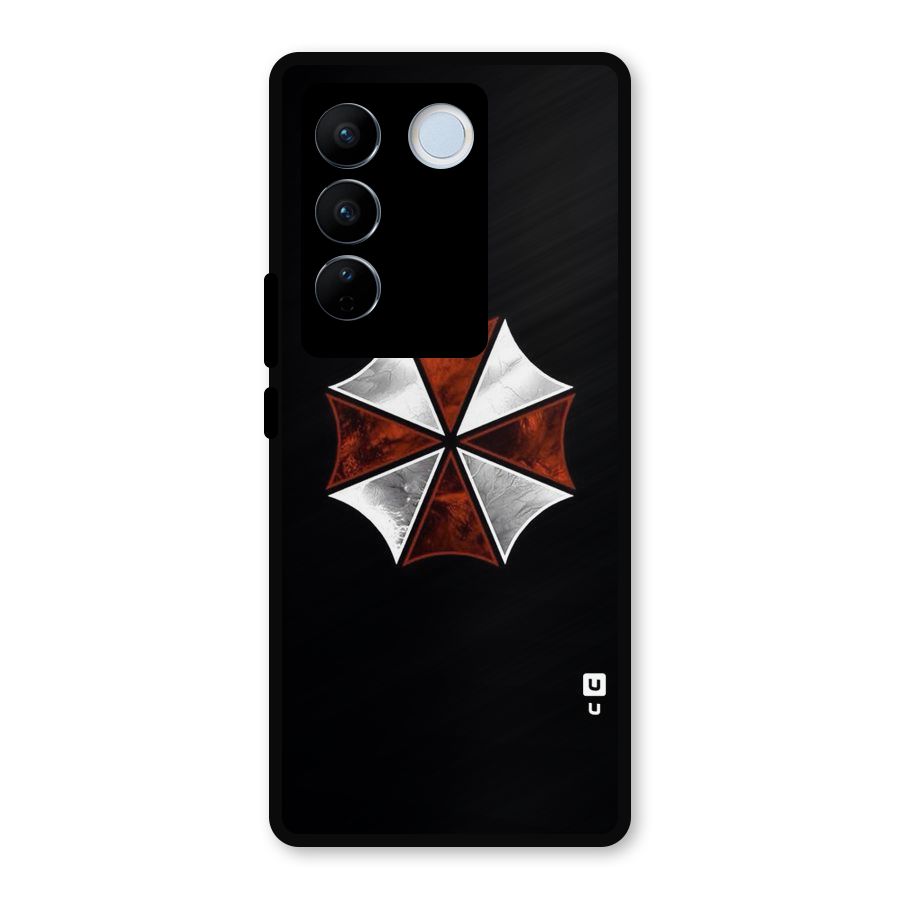 Umbrella Design Metal Back Case for Vivo V27 Pro