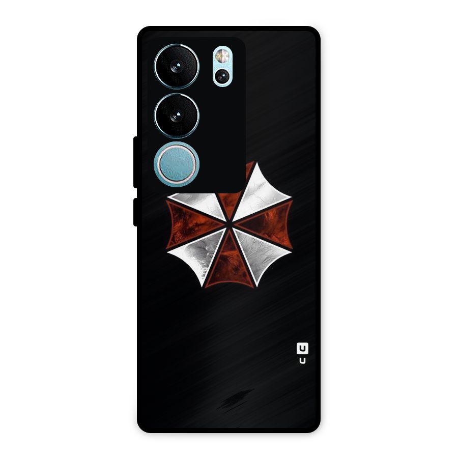 Umbrella Design Metal Back Case for Vivo V29 Pro