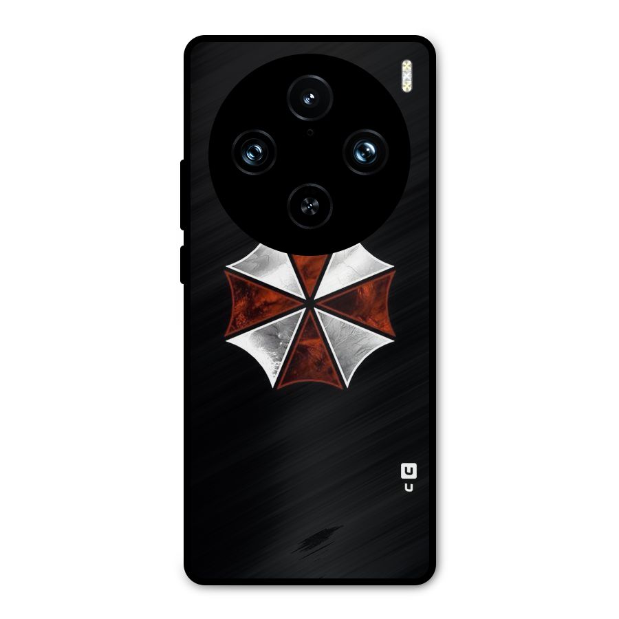 Umbrella Design Metal Back Case for Vivo X100 Pro