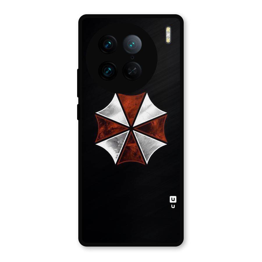 Umbrella Design Metal Back Case for Vivo X90 Pro