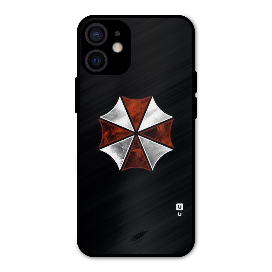 Umbrella Design Metal Back Case for iPhone 12 Mini