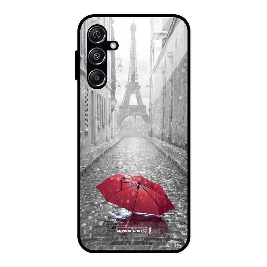 Umbrella Paris Glass Back Case for Galaxy M34 5G