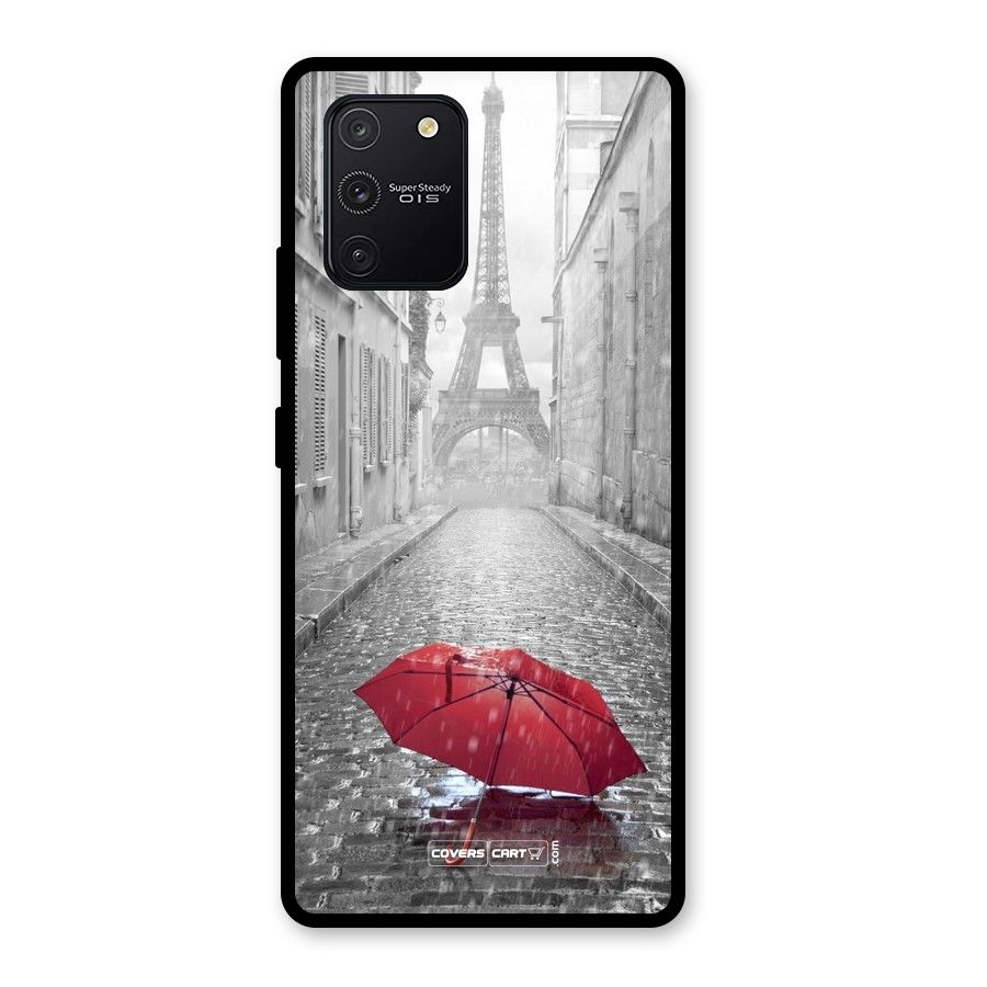 Umbrella Paris Glass Back Case for Galaxy S10 Lite