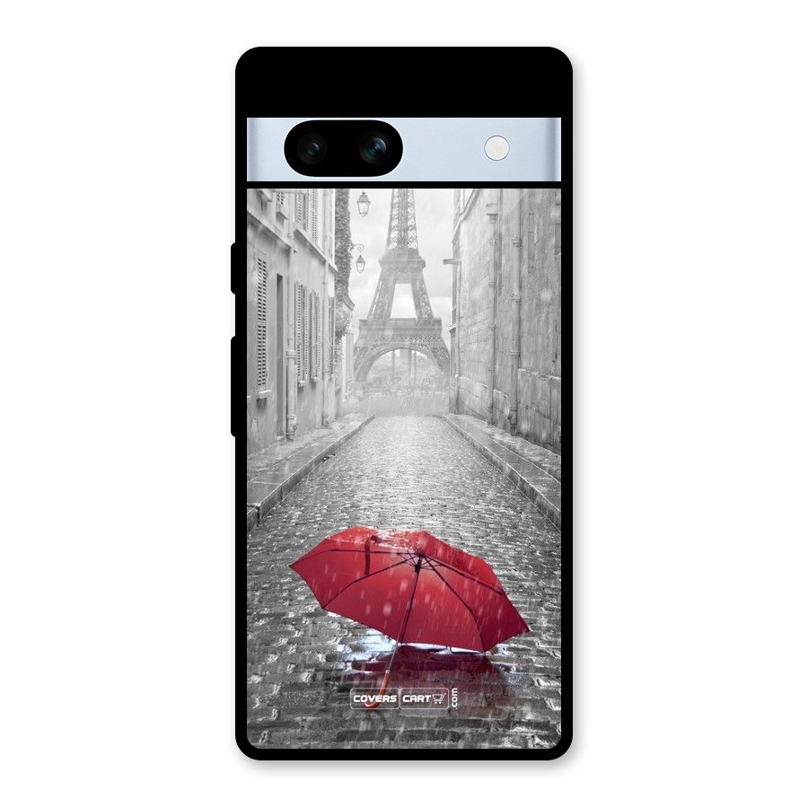 Umbrella Paris Glass Back Case for Google Pixel 7a